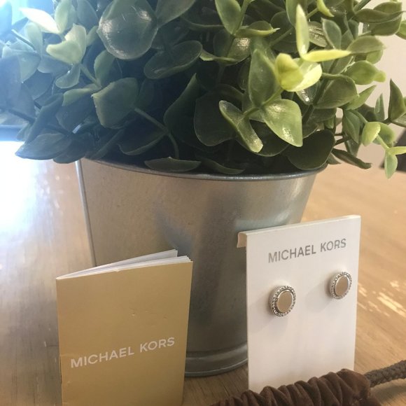 Michael Kors Brilliance Crystal Pave Stud Earrings - Picture 5 of 5